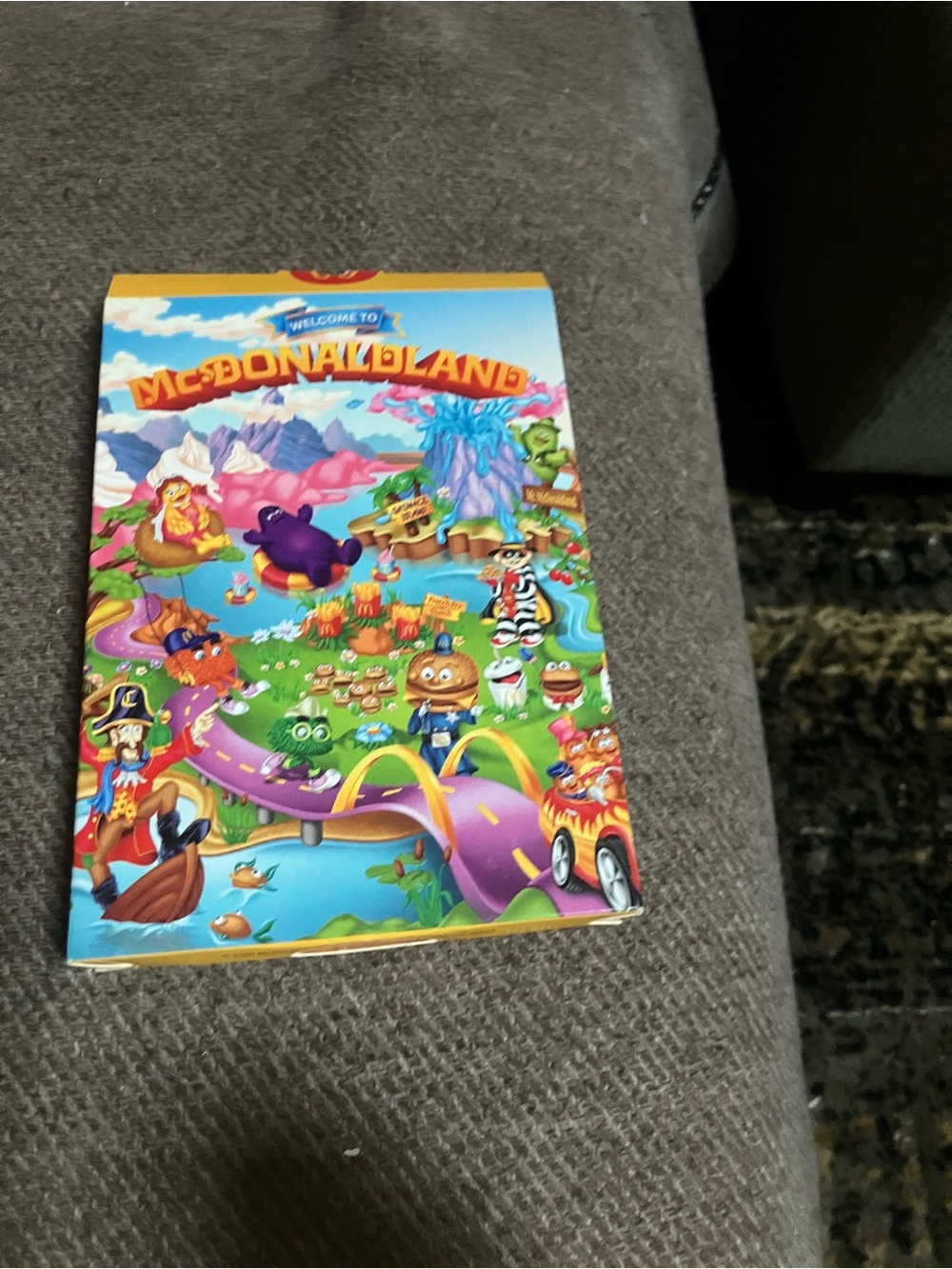 McDonald's Colorful Yellow & Purple McDonaldland Illustrated Booklet